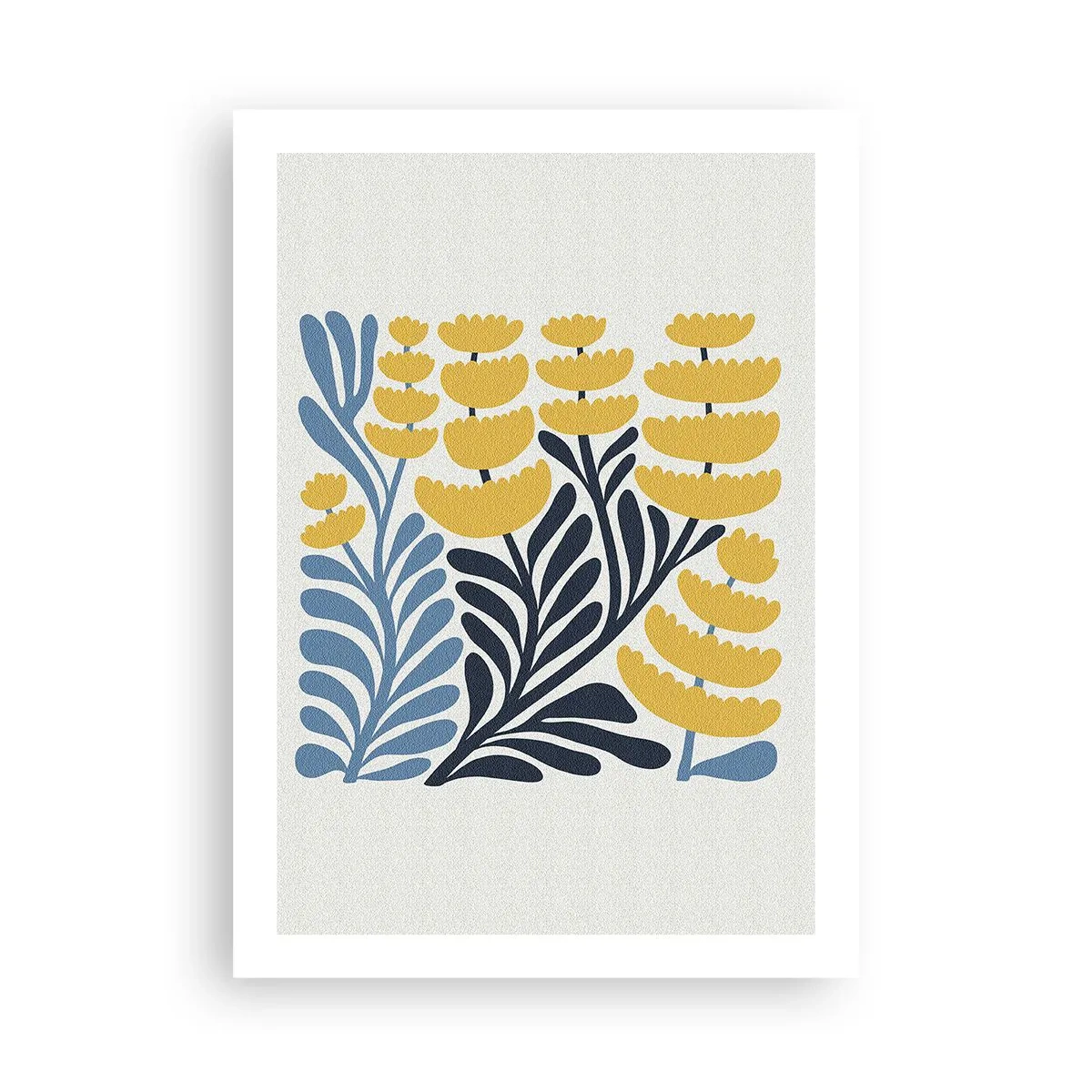 Poster - Sunny Flowerbed - 50x70 cm