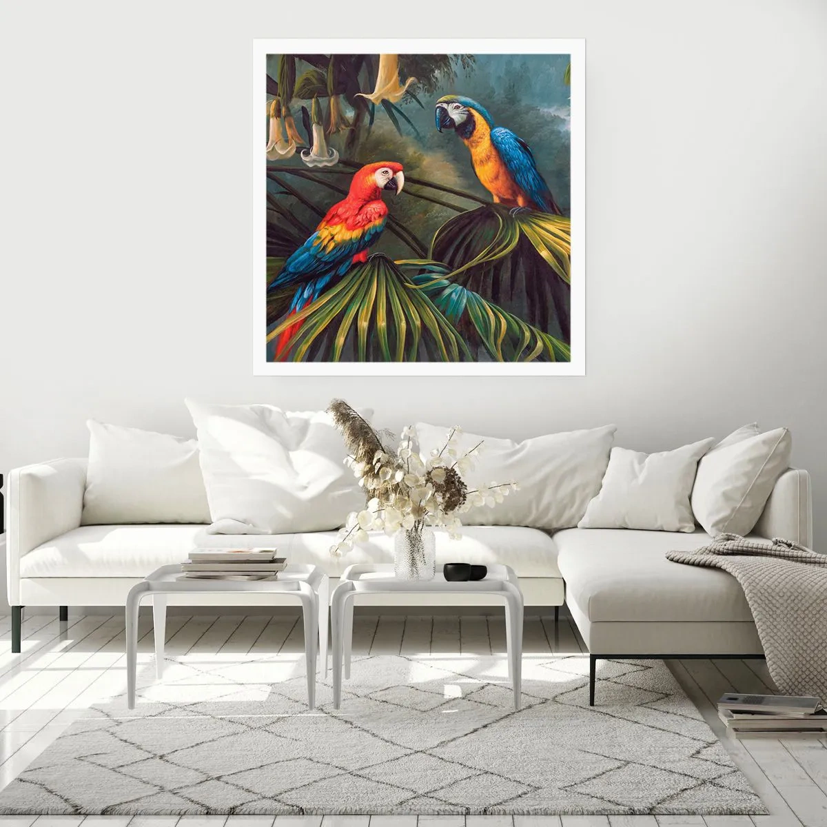 Poster - Romanticism in Tropics - 50x50 cm