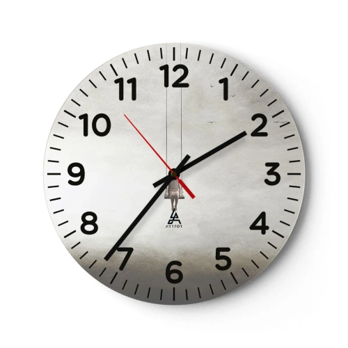 Wall clock - Clock on glass - Child in Us - 40x40 cm