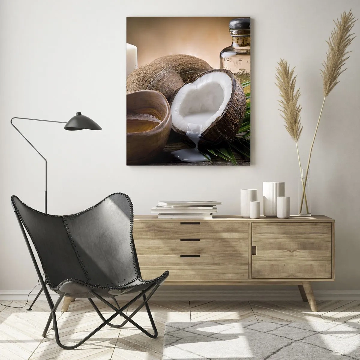 Glass picture - Health from Tropical Islands - 50x70 cm