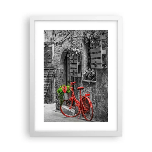 Poster in white frmae - Tuscan Alley - 30x40 cm