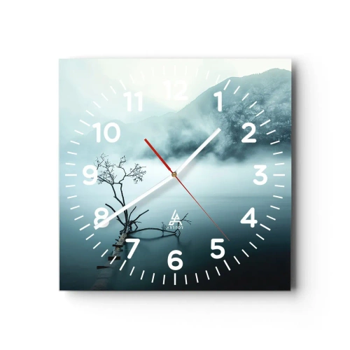 Wall clock - Clock on glass - From Water and Fog - 30x30 cm