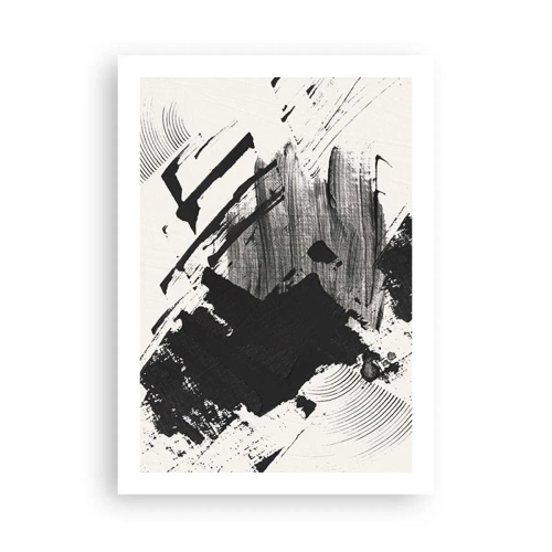 Poster - Abstract - Expression of Black - 50x70 cm