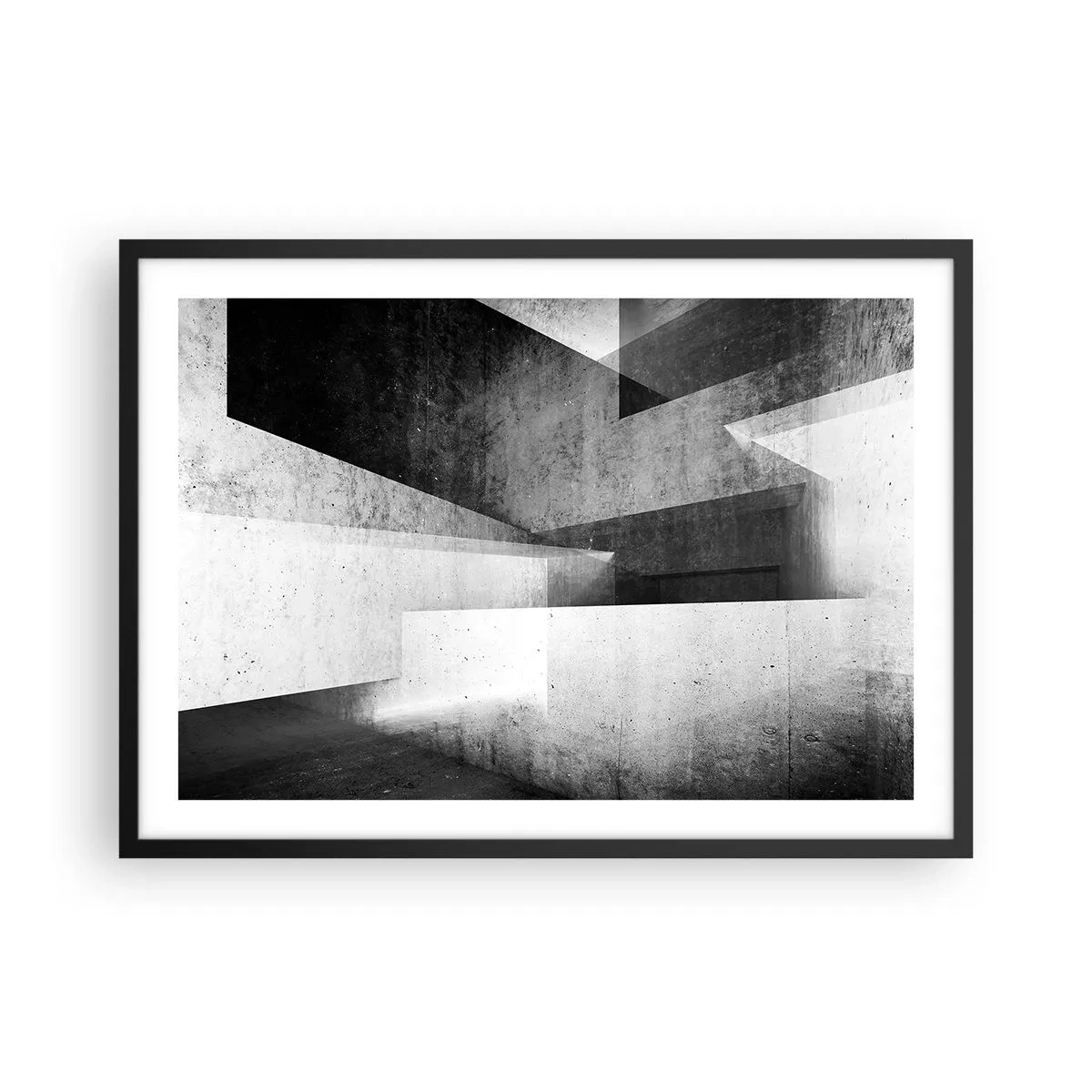 Poster in black frame - Structure of Space - 70x50 cm