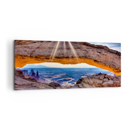 Canvas picture - Through Rocky Gate - 120x50 cm