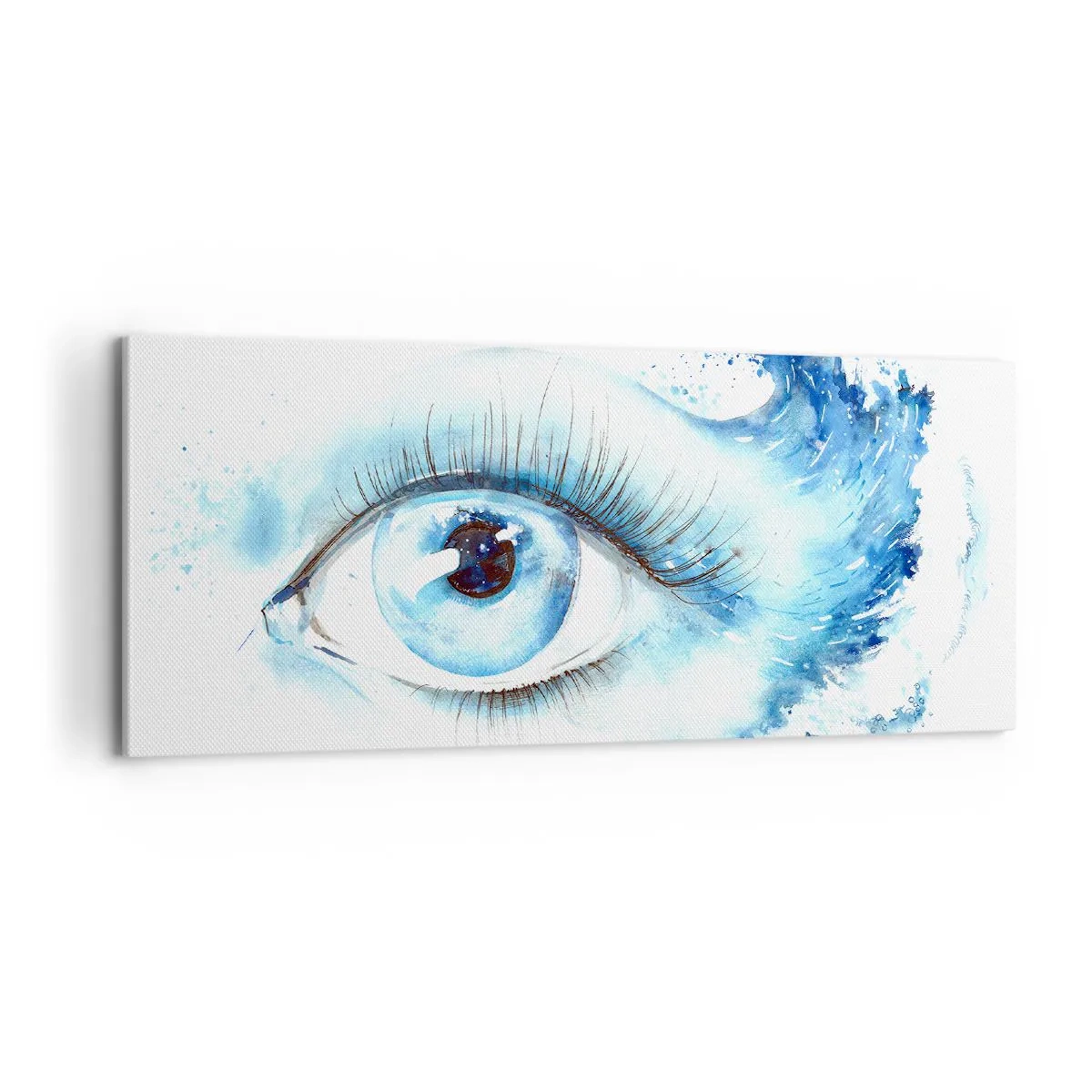 Canvas picture - Immerse in those Blue Eyes - 100x40 cm