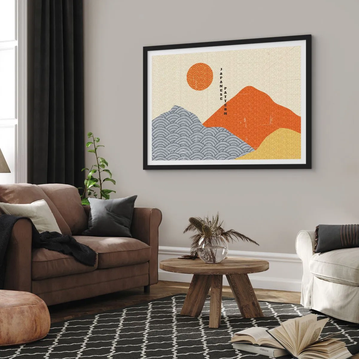 Poster in black frame - In the Japanese Spirit - 70x50 cm