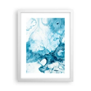 Poster in white frmae - Concert of Blue - 30x40 cm