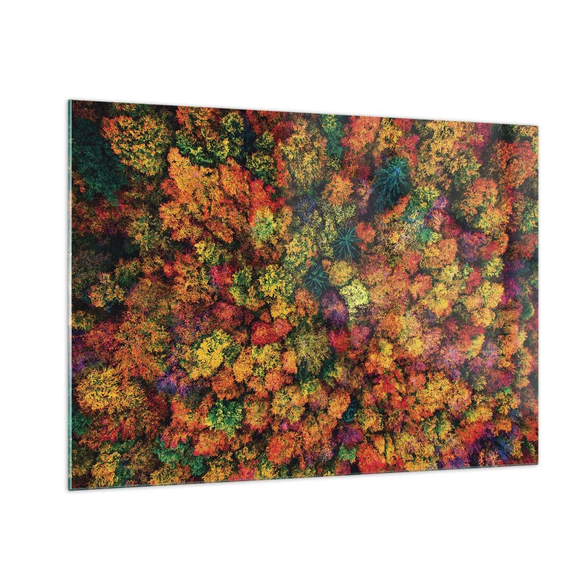 Glass picture - Bouquet of Autumn Flowers - 100x70 cm