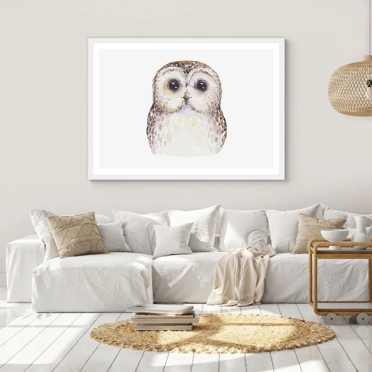 Poster in white frmae - Look Me in the Eyes - 70x50 cm