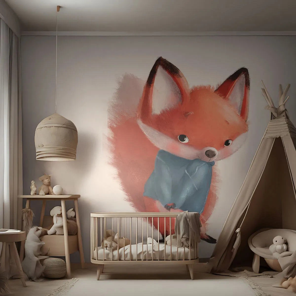 Self-Adhesive Photo Wallpaper Deluxe Sticker - Do I Look Good in It? - For children, Fox, Fairy tale - 250x175 cm