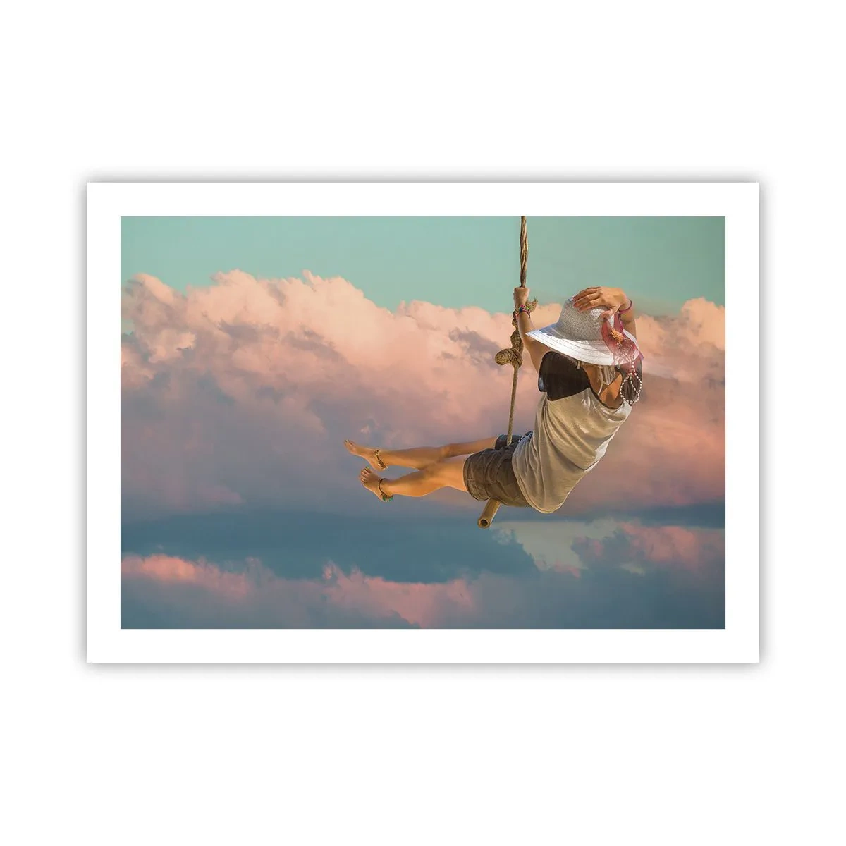 Poster - Fun in the Clouds - 70x50 cm