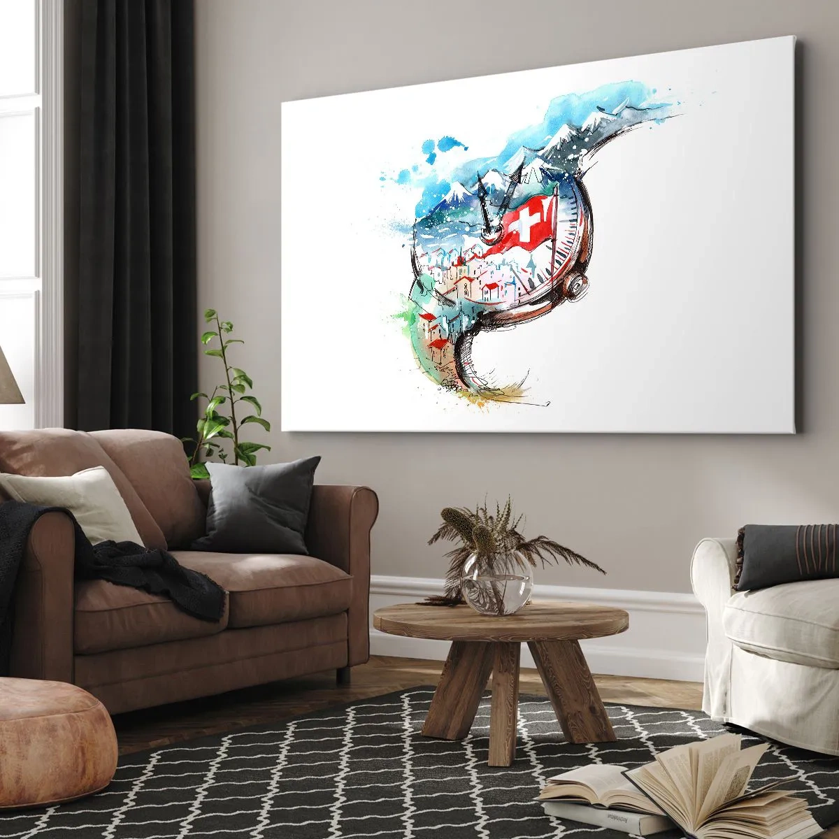 Canvas picture - Spirit of Switzerland - 120x80 cm