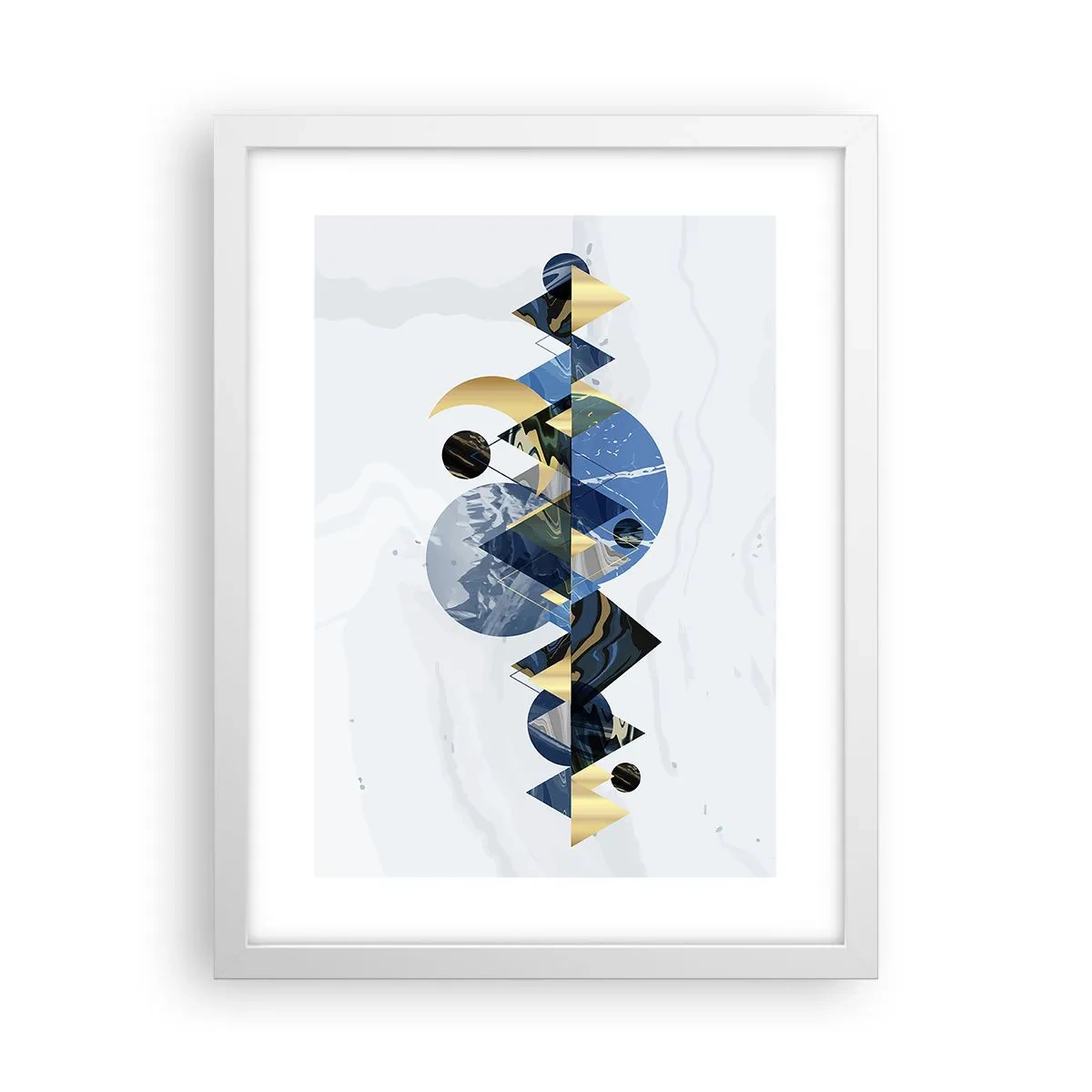 Poster in white frmae - Geometrical Landscape - 30x40 cm