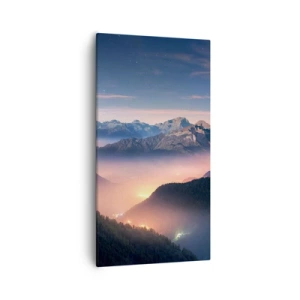 Canvas picture - Light in the Valleys - 55x100 cm