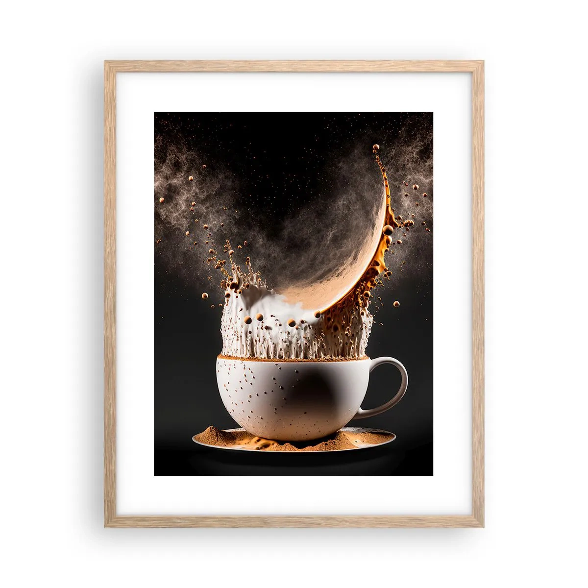 Poster in light oak frame - Explosion of Flavour - 40x50 cm
