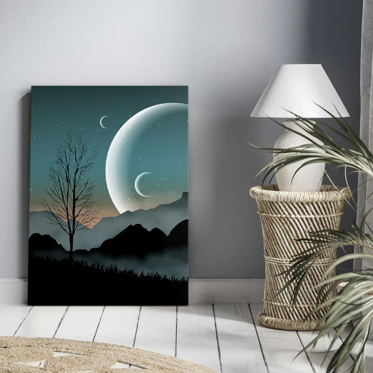 Canvas picture - Carnival of a Starry Night - 55x100 cm