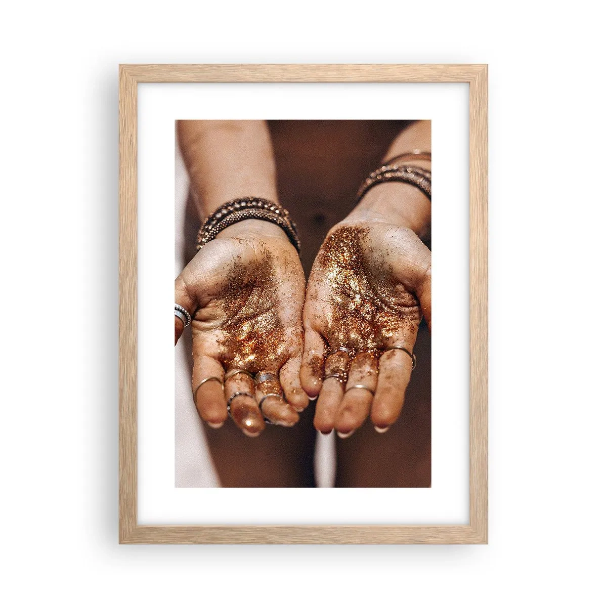 Poster in light oak frame - Gift for You - 30x40 cm