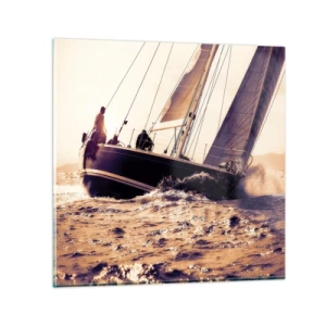 Glass picture - Sail, Sailor - 70x70 cm