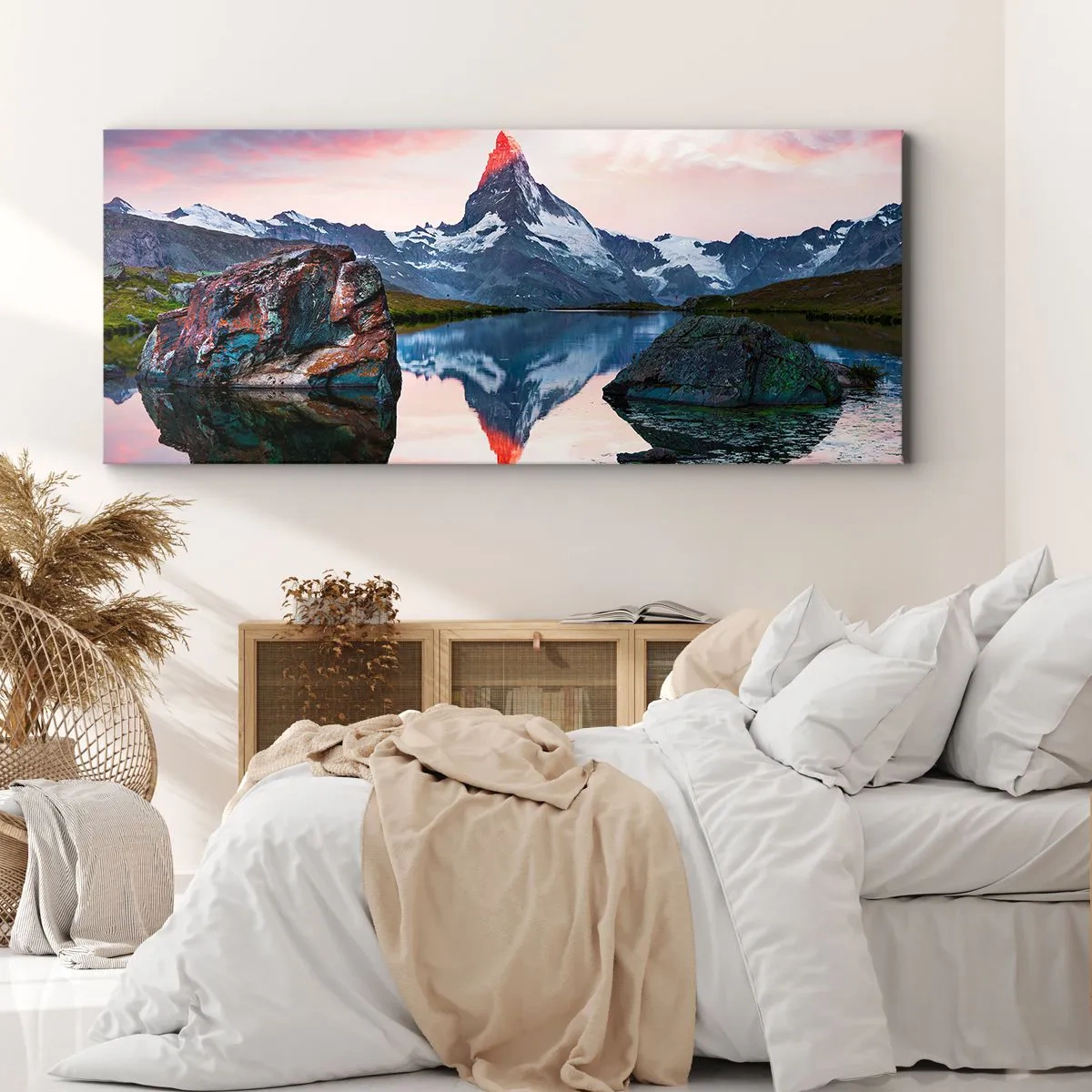 Canvas picture - Heart of the Mountains Is Hot - 140x50 cm