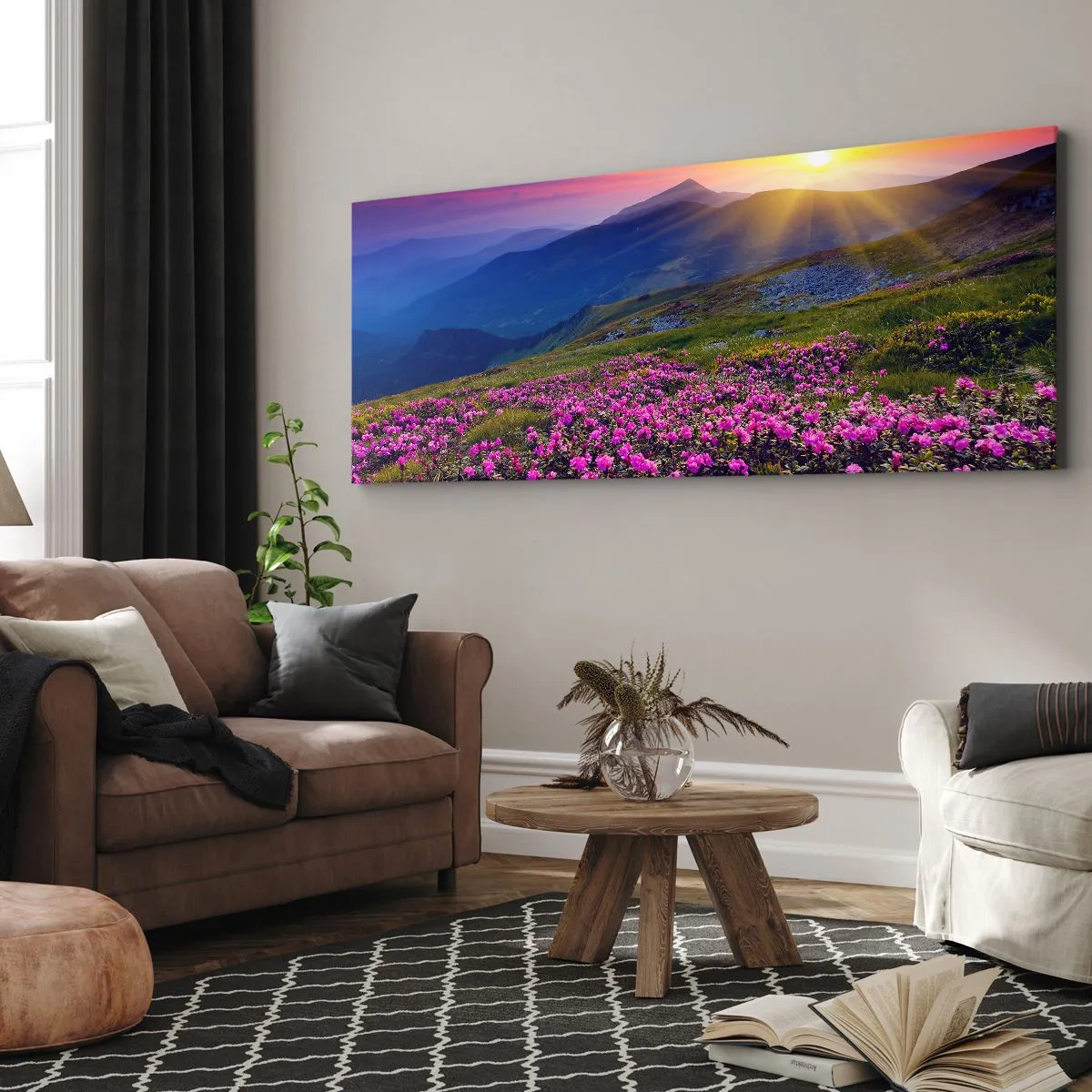 Canvas picture - Surrounded by Mountain Pine and Herbs - 100x40 cm