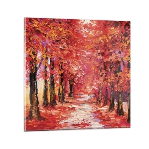 Glass picture - Autumnal Impression - 60x60 cm