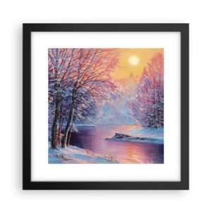 Poster in black frame - Colours of Winter - 30x30 cm
