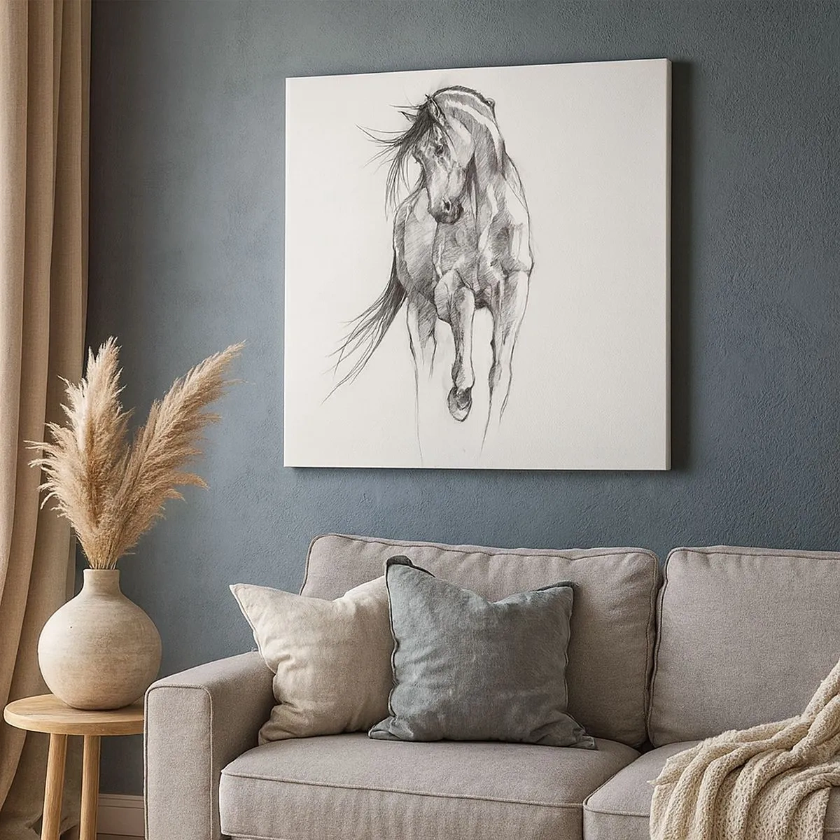 Canvas picture - In a Graceful Trot - 30x30 cm