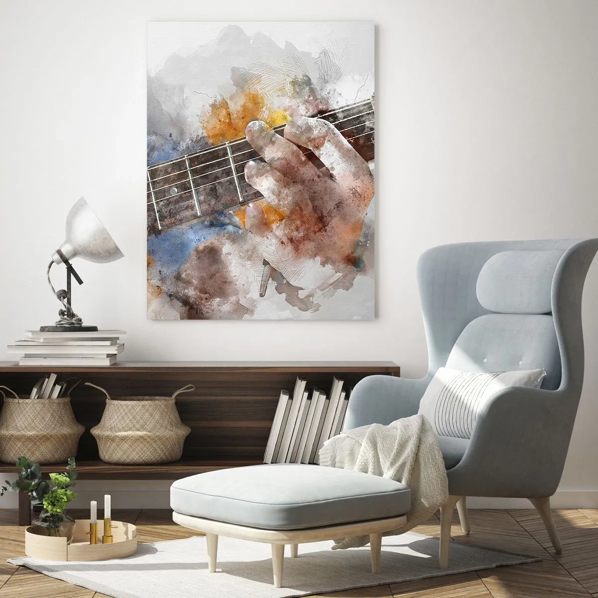 Glass picture - Poetry Between Strings - 50x70 cm