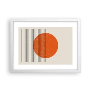Poster in white frmae - Always the Sun - 40x30 cm