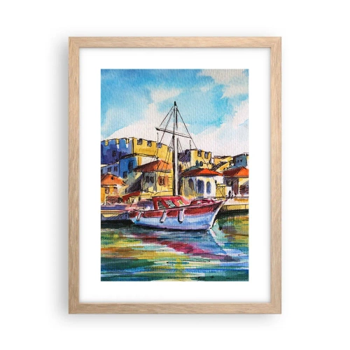 Poster in light oak frame - Rainbow Afternoon - 30x40 cm
