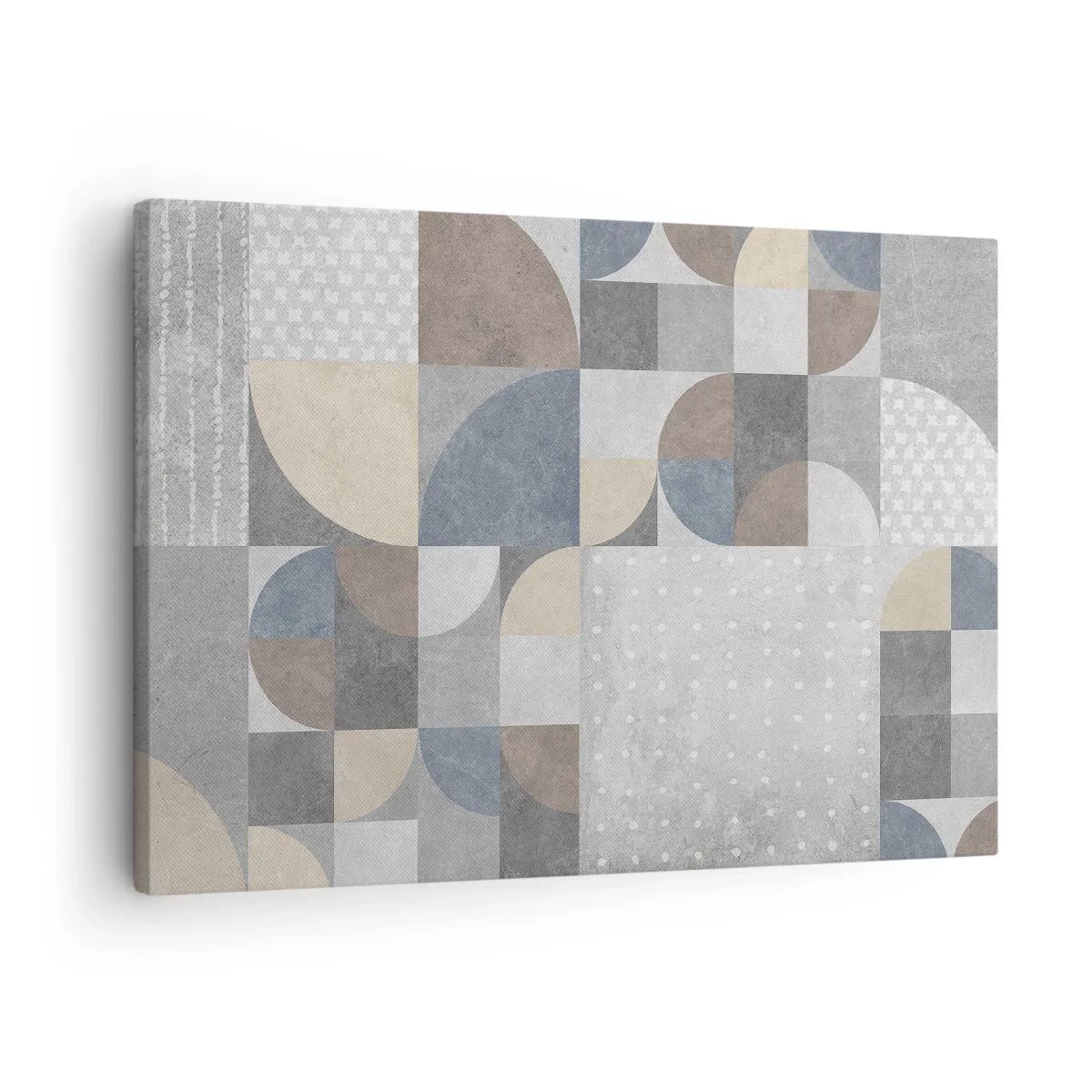 Canvas picture - Geometric pattern in pastel shades - 70x50cm - Ceramic Fantasy - Modern wall decoration for the living room and bedroom ARTTOR