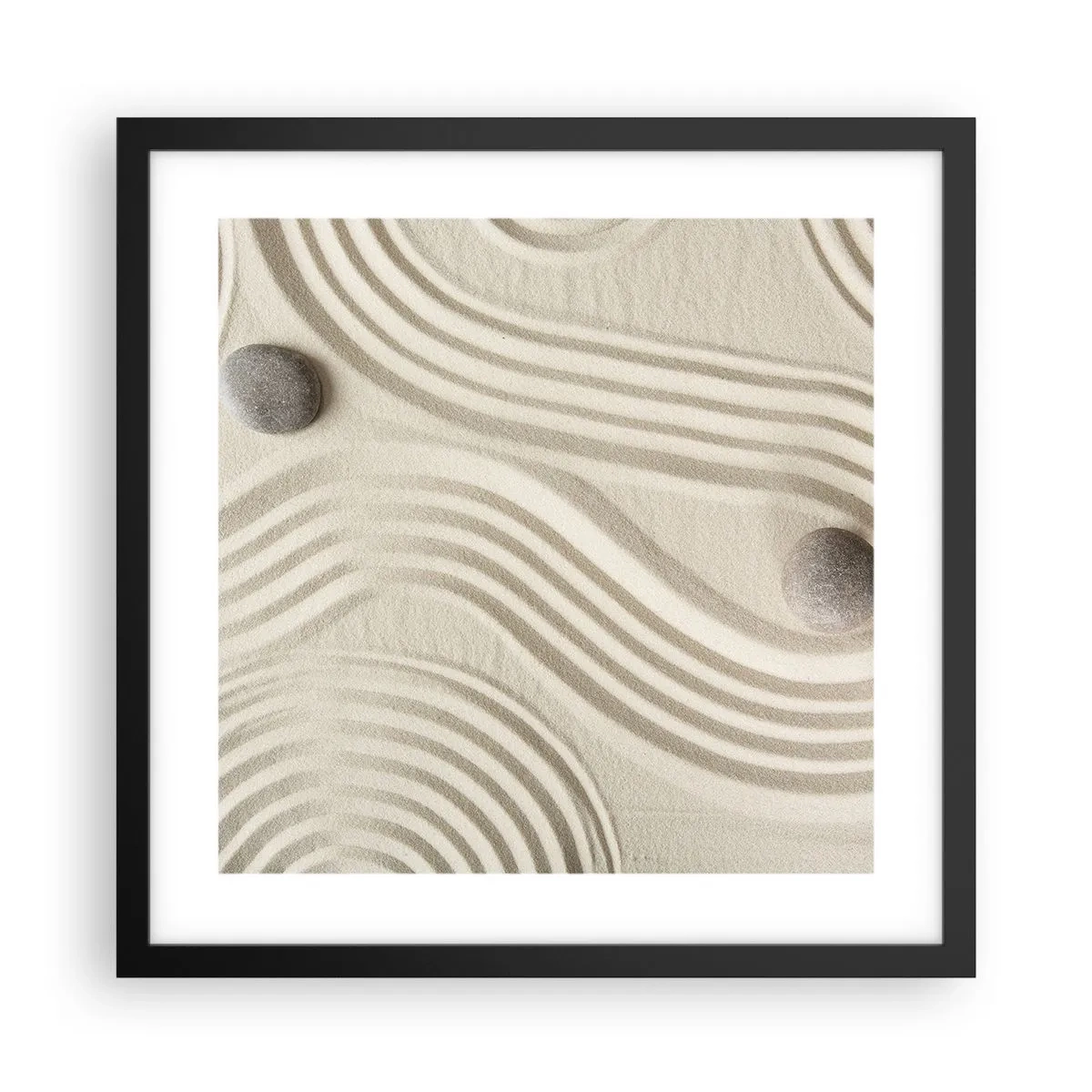 Poster in black frame - Touch of Warmth - 40x40 cm