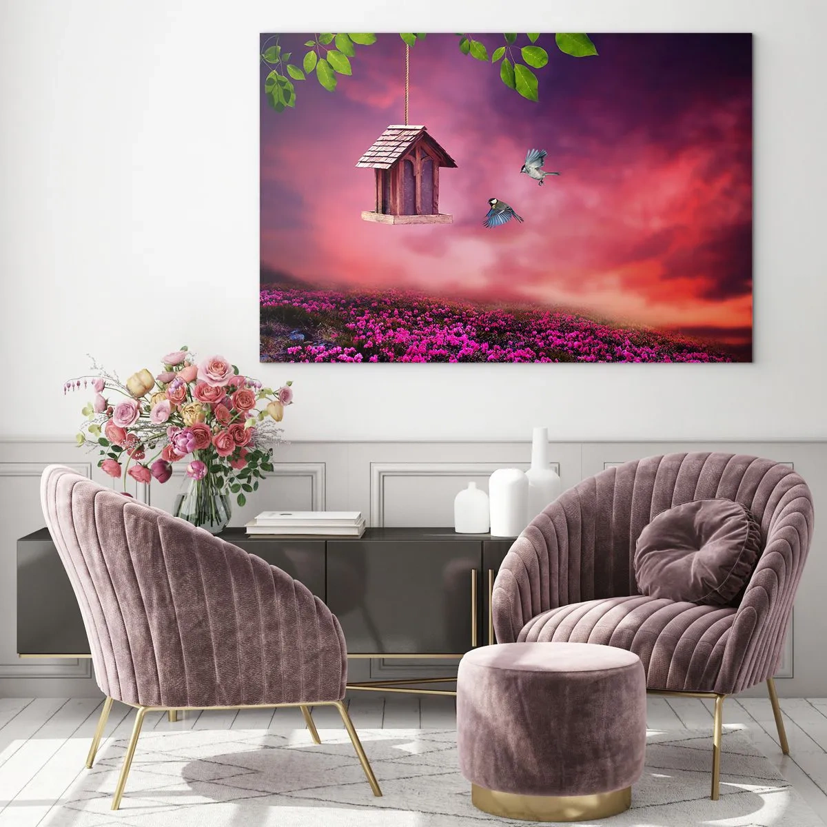Glass picture - Invitation to Dinner - 120x80 cm