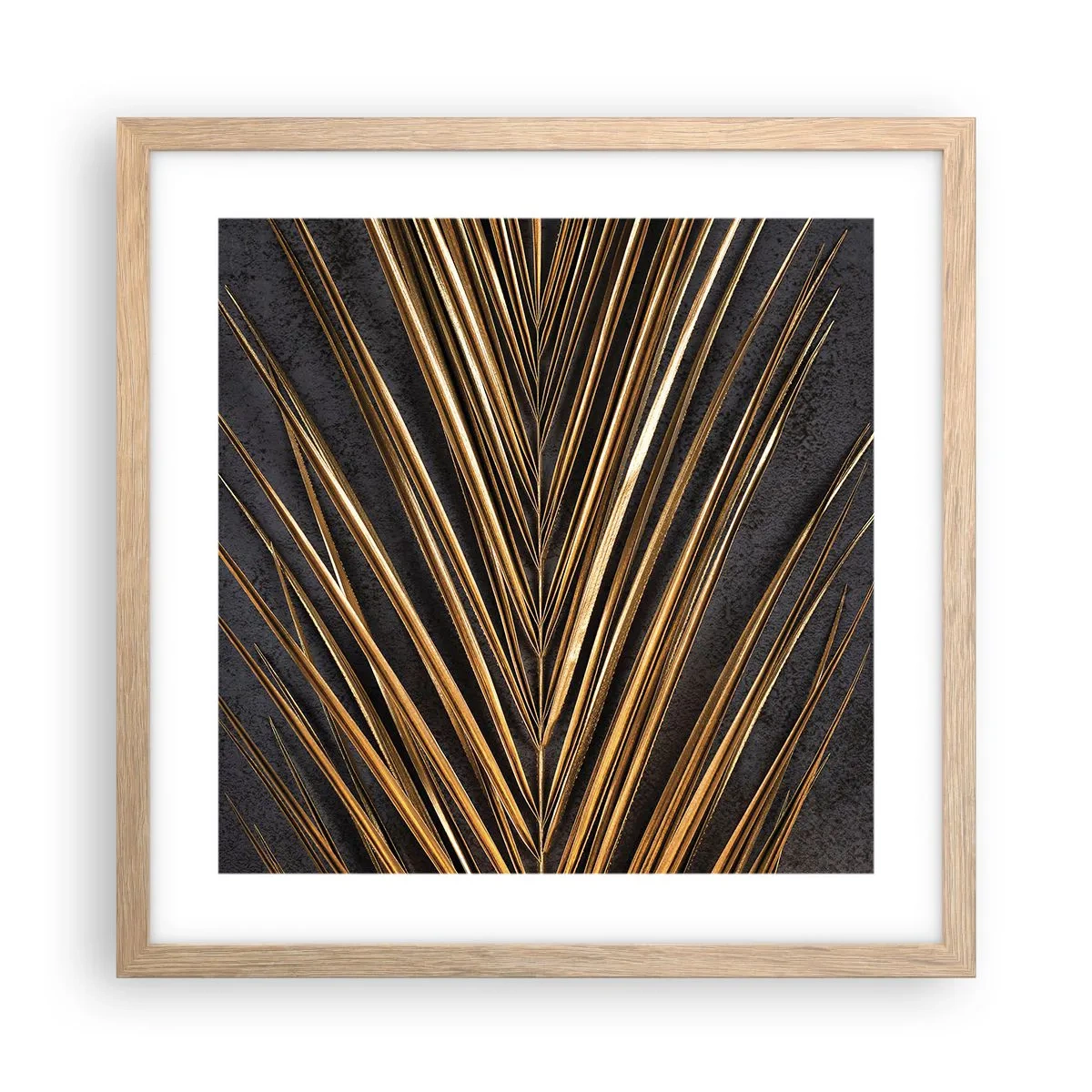 Poster in light oak frame - Gold of the Tropics - 40x40 cm
