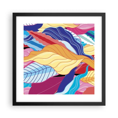 Poster in black frame - Queen of Mess - 40x40 cm