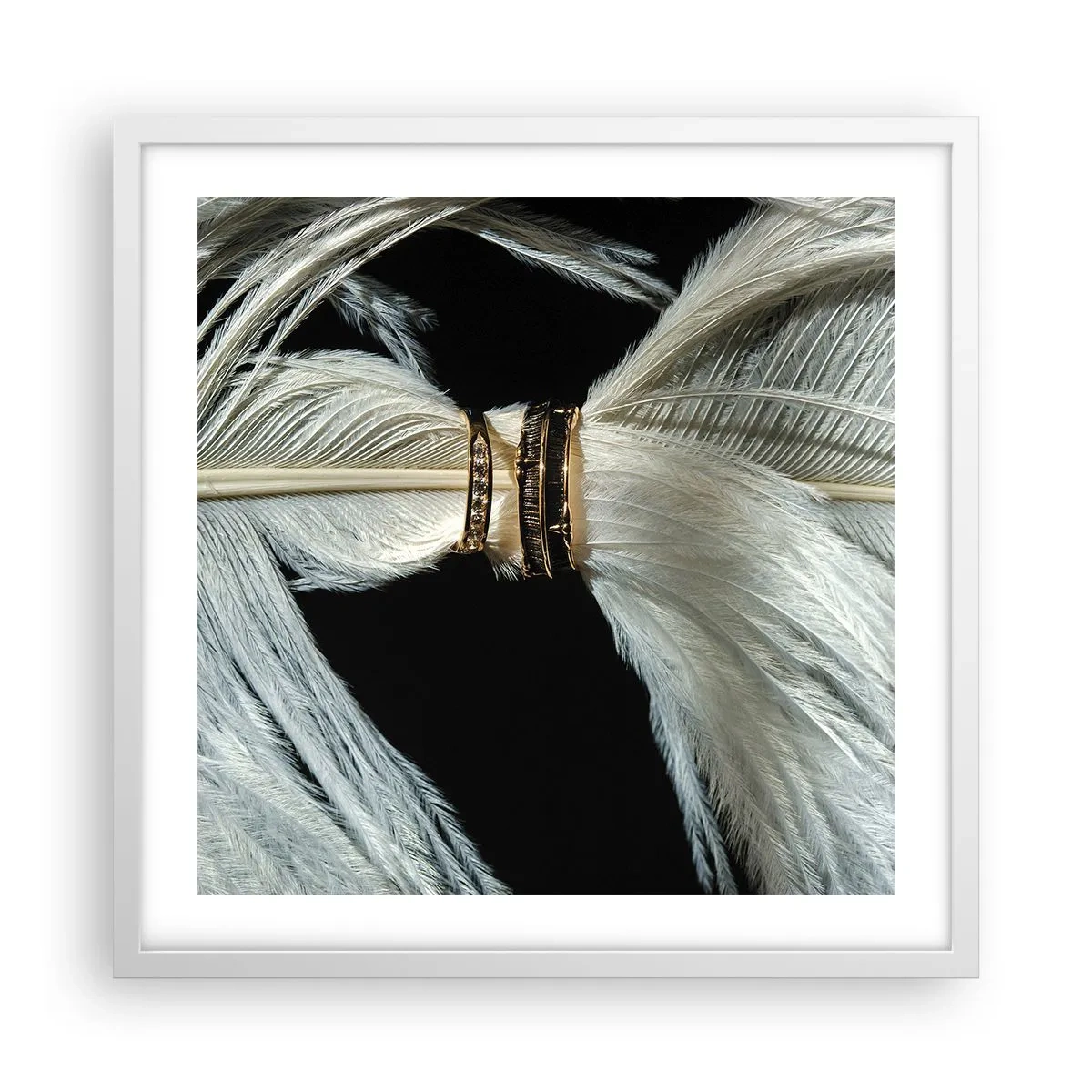 Poster in white frmae - …and I won't Leave You… - 50x50 cm