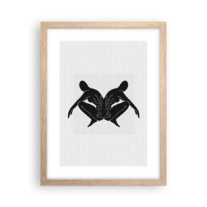 Poster in light oak frame - Mutual Soul - 30x40 cm
