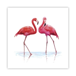 Poster - Pink Rendezvous - 50x50 cm