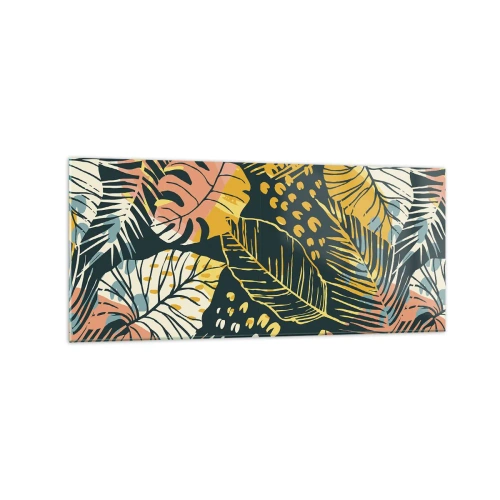Glass picture - Leafy Fantasy - 120x50 cm