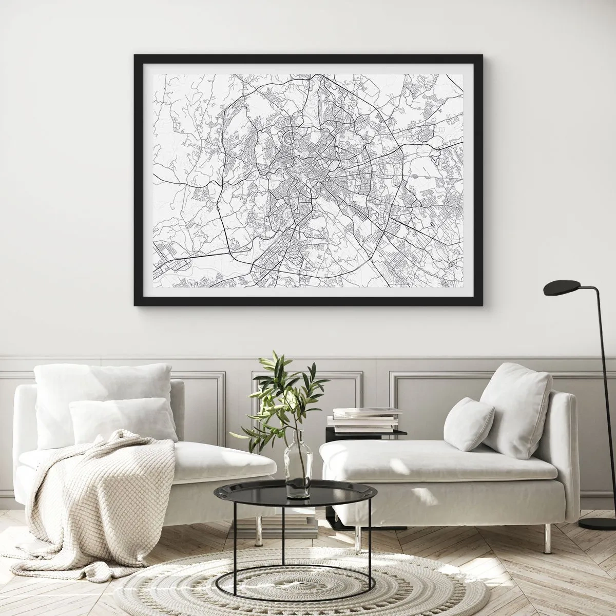 Poster in black frame - Roman Circle - 100x70 cm