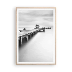 Poster in light oak frame - Into the Distance - 70x100 cm