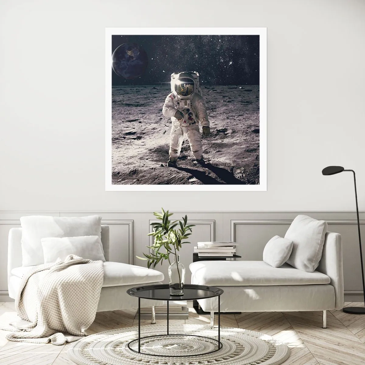 Poster - Greetings from the Moon - 60x60 cm