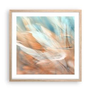 Poster in light oak frame - In the Land of Gentleness - 50x50 cm