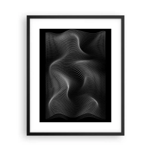 Poster in black frame - Dance of the Light in Space - 40x50 cm