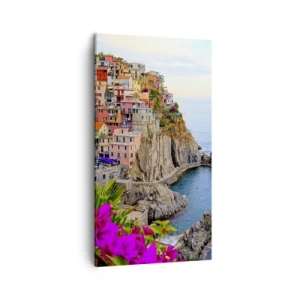 Canvas picture - Laughing City - 45x80 cm