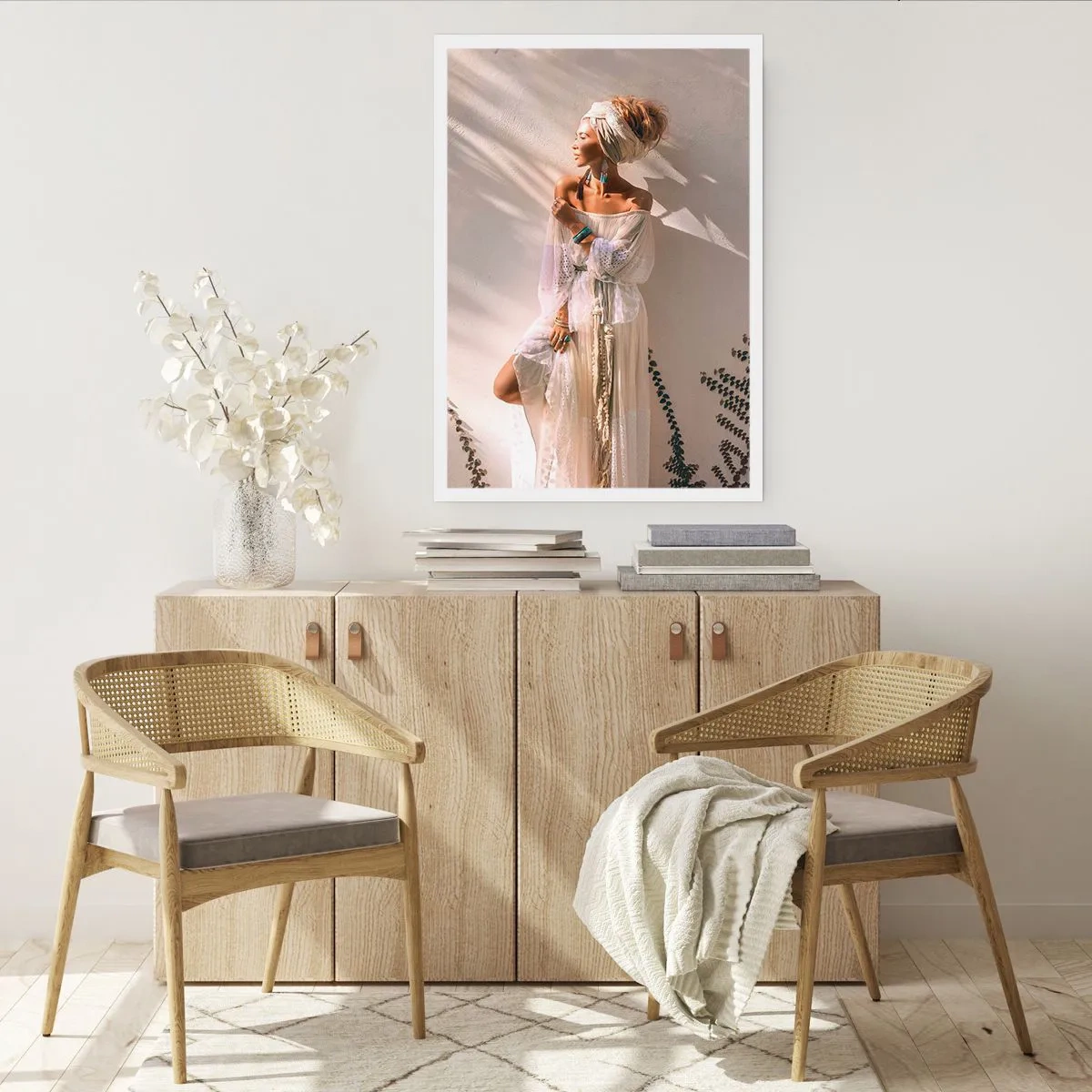 Poster - Sun and Girl - 30x40 cm
