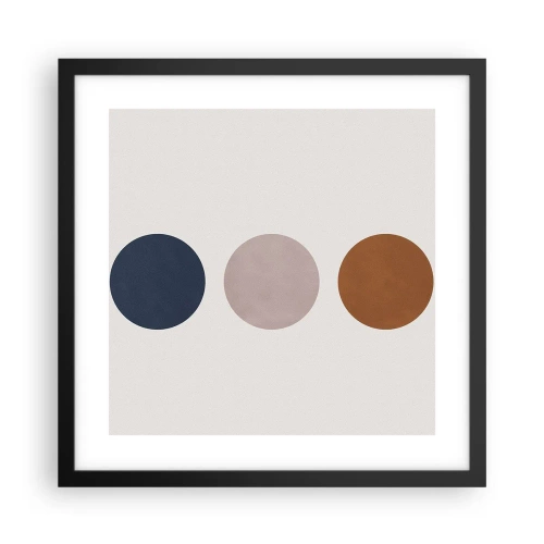 Poster in black frame - Symbol of Perfection - 40x40 cm