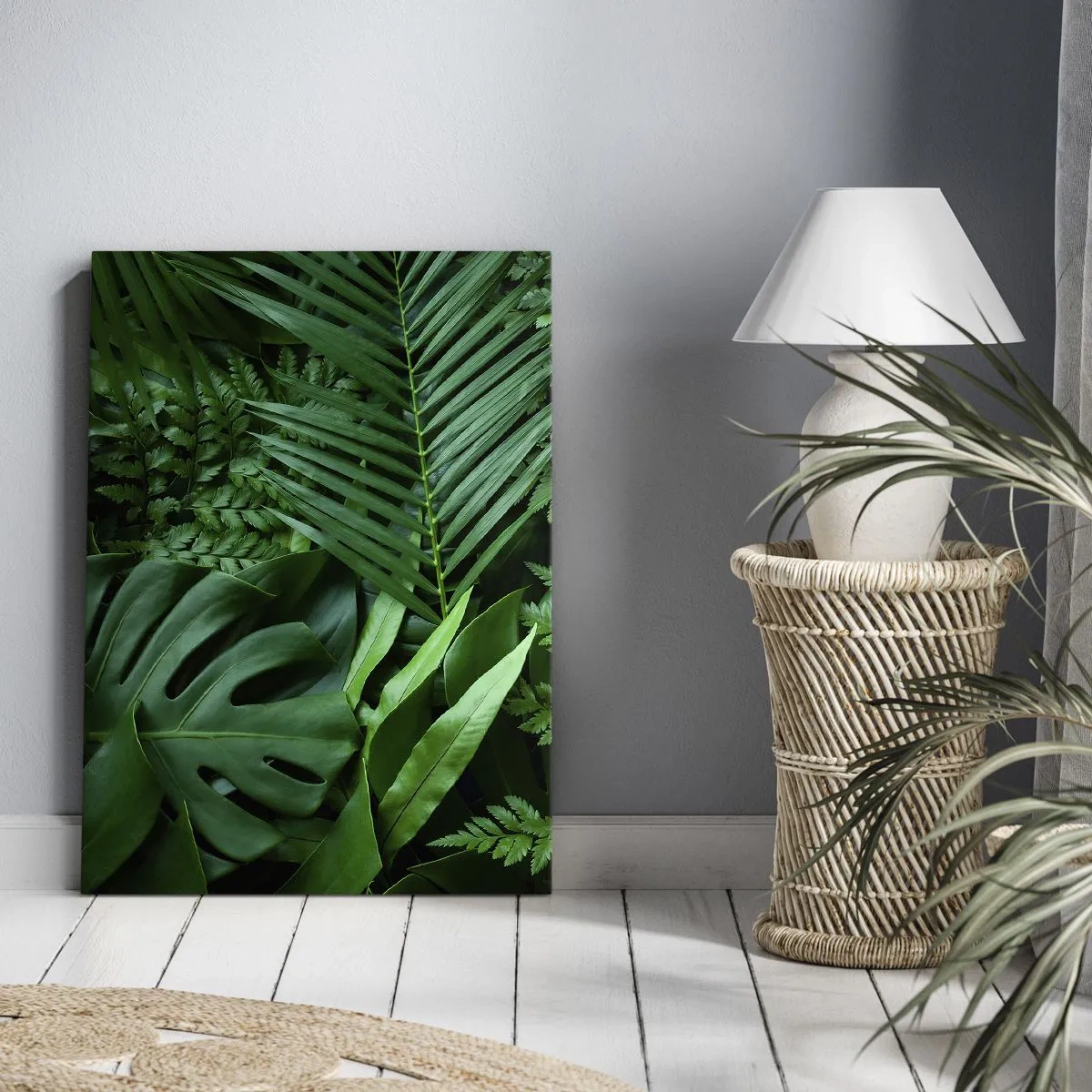 Canvas picture - In a Green Hug - 45x80 cm