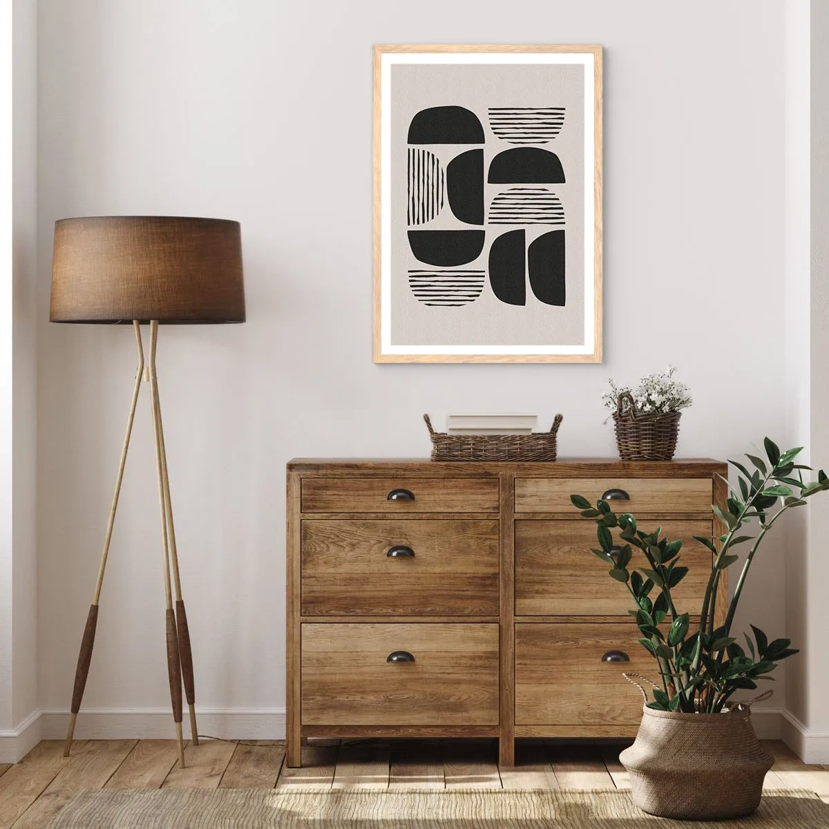 Poster in light oak frame - Half-Systems - 61x91 cm